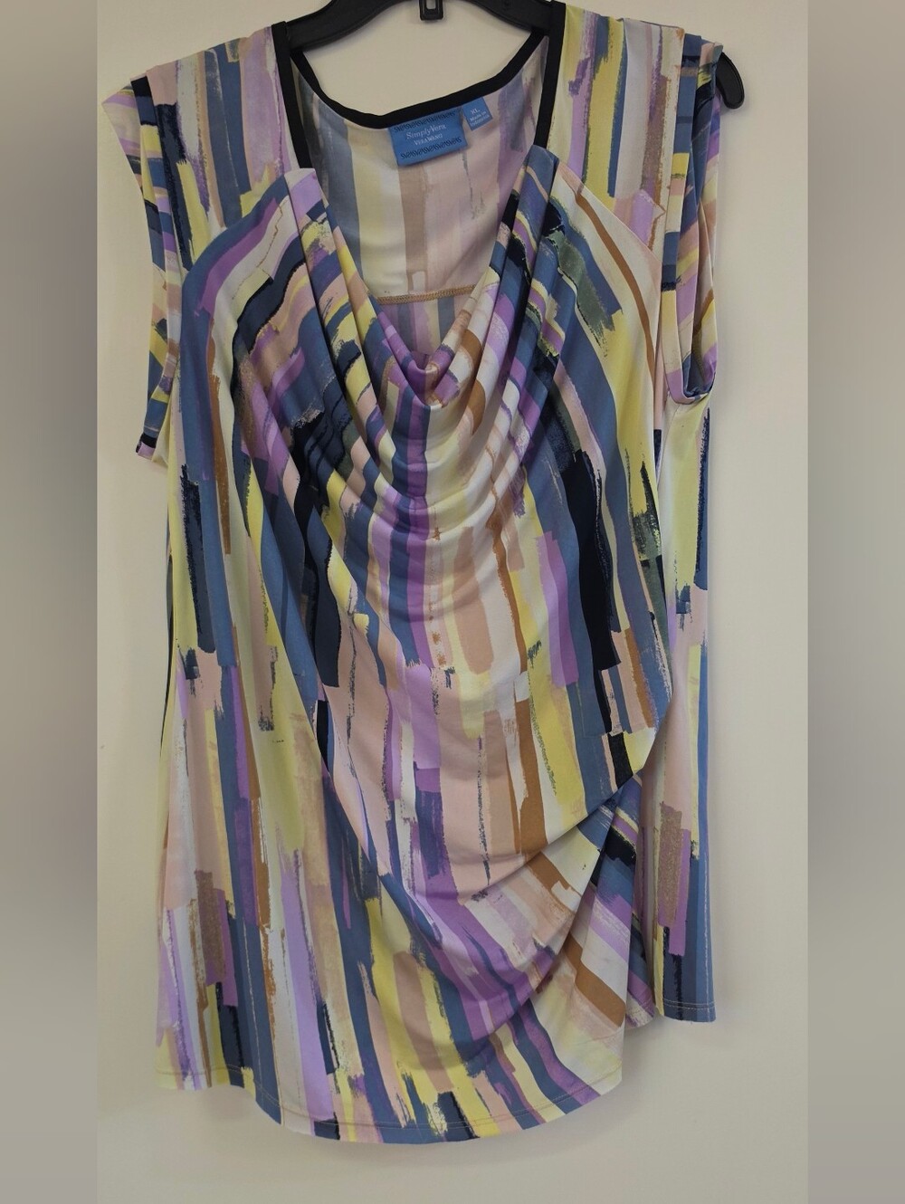SimplyVera Vera Wang Sleeveless Cowlneck Blouse